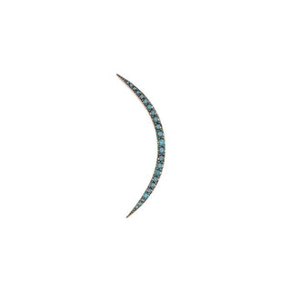 CRESCENT BLUE DIAMOND SINGLE EARRING Bee Goddess