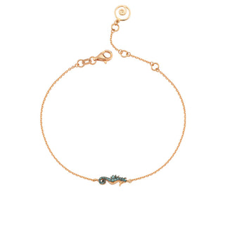 SEAHORSE BLUE DIAMOND ANKLET