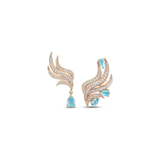 SUSONA MERMAID MAGIC GOLD DIAMOND EARRINGS