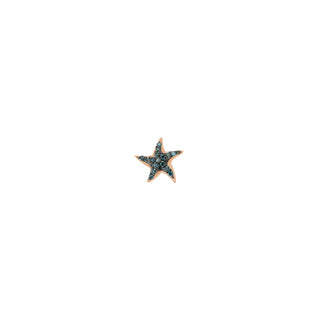 STARFISH GOLD BLUE DIAMOND SINGLE EARRING