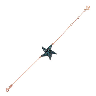 STARFISH GOLD BLUE DIAMOND BRACELET