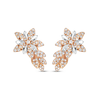 APPLE SEED 18K GOLD DIAMOND EARRINGS