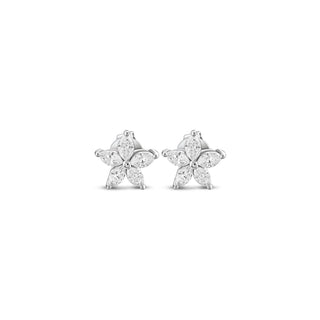 APPLE SEED 18K GOLD DIAMOND EARRINGS