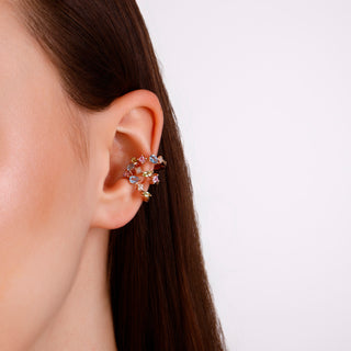 APPLE SEED POMANO GOLD DIAMOND EAR CUFF