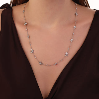 APPLE SEED GOLD DIAMOND LARIAT NECKLACE