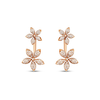 APPLE SEED GOLD DIAMOND EAR JACKET