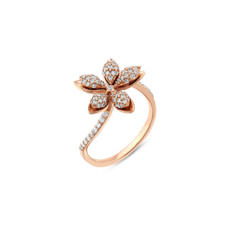 APPLE SEED GOLD DIAMOND RING