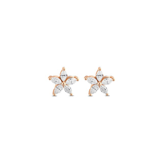 APPLE SEED GOLD DIAMOND EARRINGS