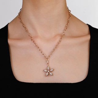 APPLE SEED TARA GOLD DIAMOND PENDANT