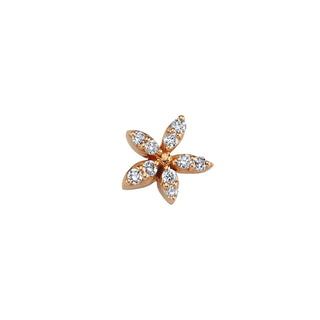 APPLE SEED DIAMOND SINGLE EARRING