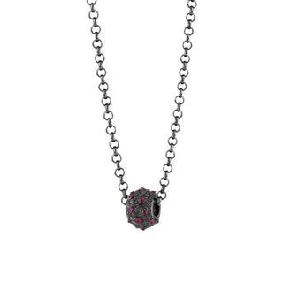 LINK RUBY SILVER NECKLACE