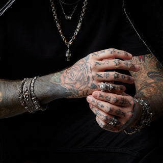 DRAGON GOLD BLACK DIAMOND RUBY BANGLE BRACELET