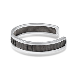 TATTWA SILVER BLACK DIAMOND BRACELET