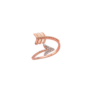 EROS DOUBLE DIAMOND SINGLE GOLD RING