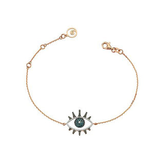 EYE LIGHT GOLD DIAMOND BRACELET Bee Goddess