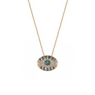 EYE LIGHT GOLD DIAMOND NECKLACE Bee Goddess