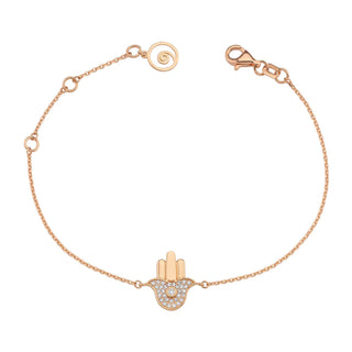 HAMSA GOLD DIAMOND BRACELET