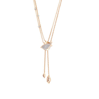 GLORIA GOLD DIAMOND LARIAT NECKLACE