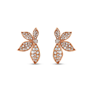 GLORIA GOLD DIAMOND MEDIUM EARRINGS