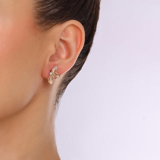 GLORIA GOLD DIAMOND SMALL EARRINGS