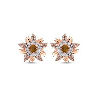 SUN GOLD DIAMOND EARRINGS