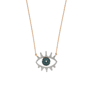 EYE LIGHT GOLD DIAMOND NECKLACE