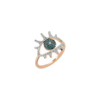 EYE LIGHT 18K GOLD DIAMOND RING