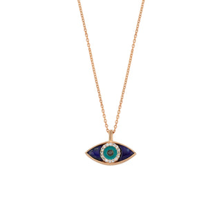 EYE LIGHT GOLD DIAMOND NECKLACE