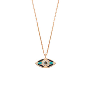 EYE LIGHT GOLD DIAMOND NECKLACE