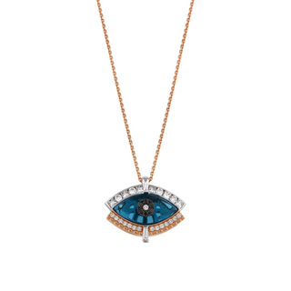 EYE LIGHT GOLD DIAMOND NECKLACE