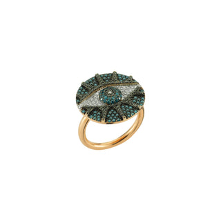 EYE LIGHT GOLD DIAMOND RING