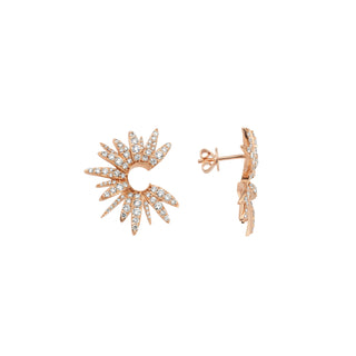 HERA GOLD DIAMOND EARRINGS