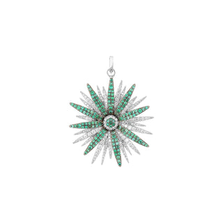 HERA GOLD DIAMOND EMERALD PENDANT