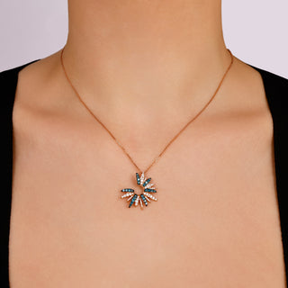 HERA GOLD BLUE DIAMOND NECKLACE