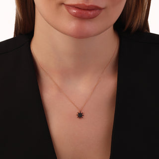 VENUS STAR BLACK DIAMOND NECKLACE