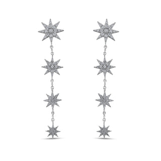 VENUS STAR 18K GOLD DIAMOND SINGLE EARRING