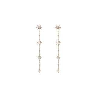 VENUS STAR 18K GOLD DIAMOND EARRINGS