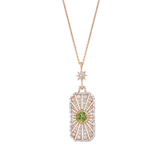 VENUS PERIDOT DIAMOND NECKLACE