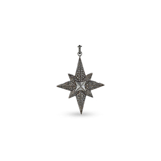 VENUS STAR SILVER BLACK DIAMOND PENDANT