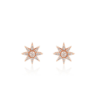 VENUS STAR 18K GOLD DIAMOND EARRINGS