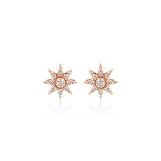 VENUS STAR GOLD DIAMOND EARRINGS