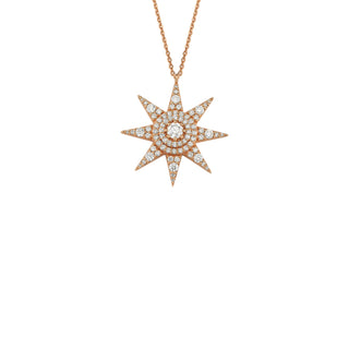 VENUS STAR GOLD DIAMOND NECKLACE