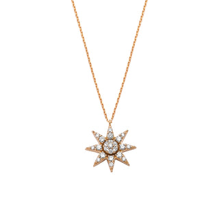 VENUS STAR GOLD DIAMOND NECKLACE