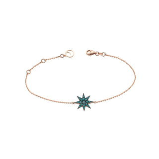 VENUS STAR GOLD BLUE DIAMOND BRACELET