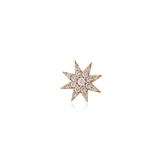 VENUS STAR GOLD DIAMOND SINGLE EARRING