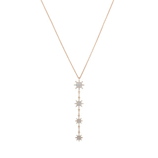 VENUS STAR GOLD DIAMOND NECKLACE