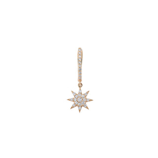 VENUS STAR GOLD DIAMOND SINGLE EARRING