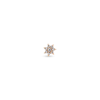 VENUS STAR GOLD DIAMOND SINGLE XSMALL EARRING