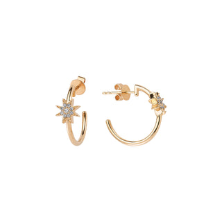 VENUS STAR GOLD DIAMOND EARRING