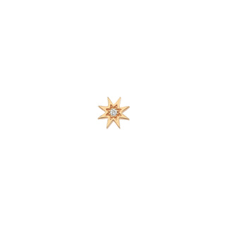 VENUS STAR GOLD DIAMOND SINGLE EARRING